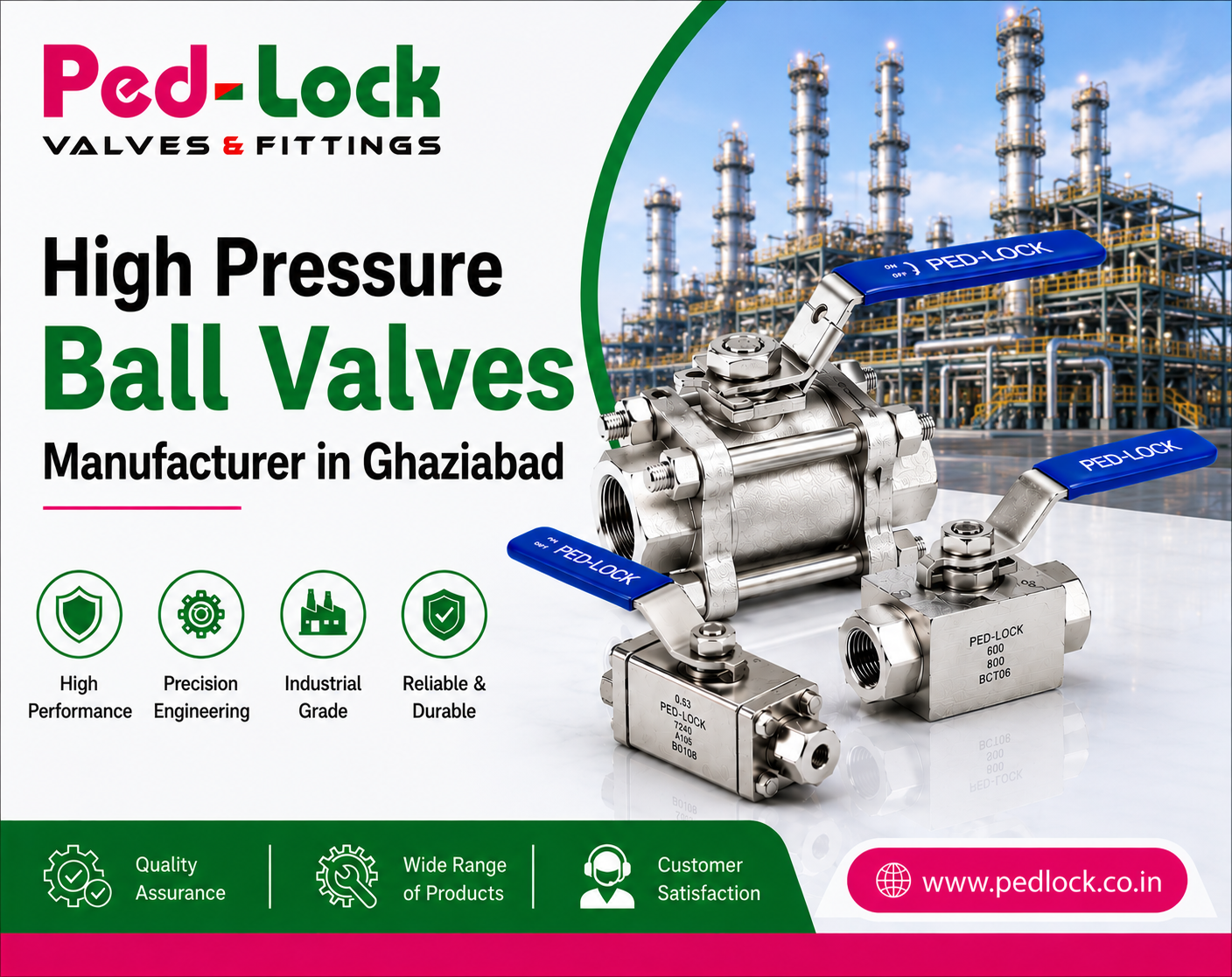 High Pressure Ball Valves Manufacturer in Ghaziabad