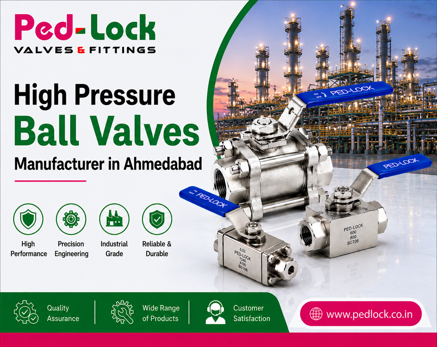 High Pressure Ball Valves Manufacturer in Ahmedabad