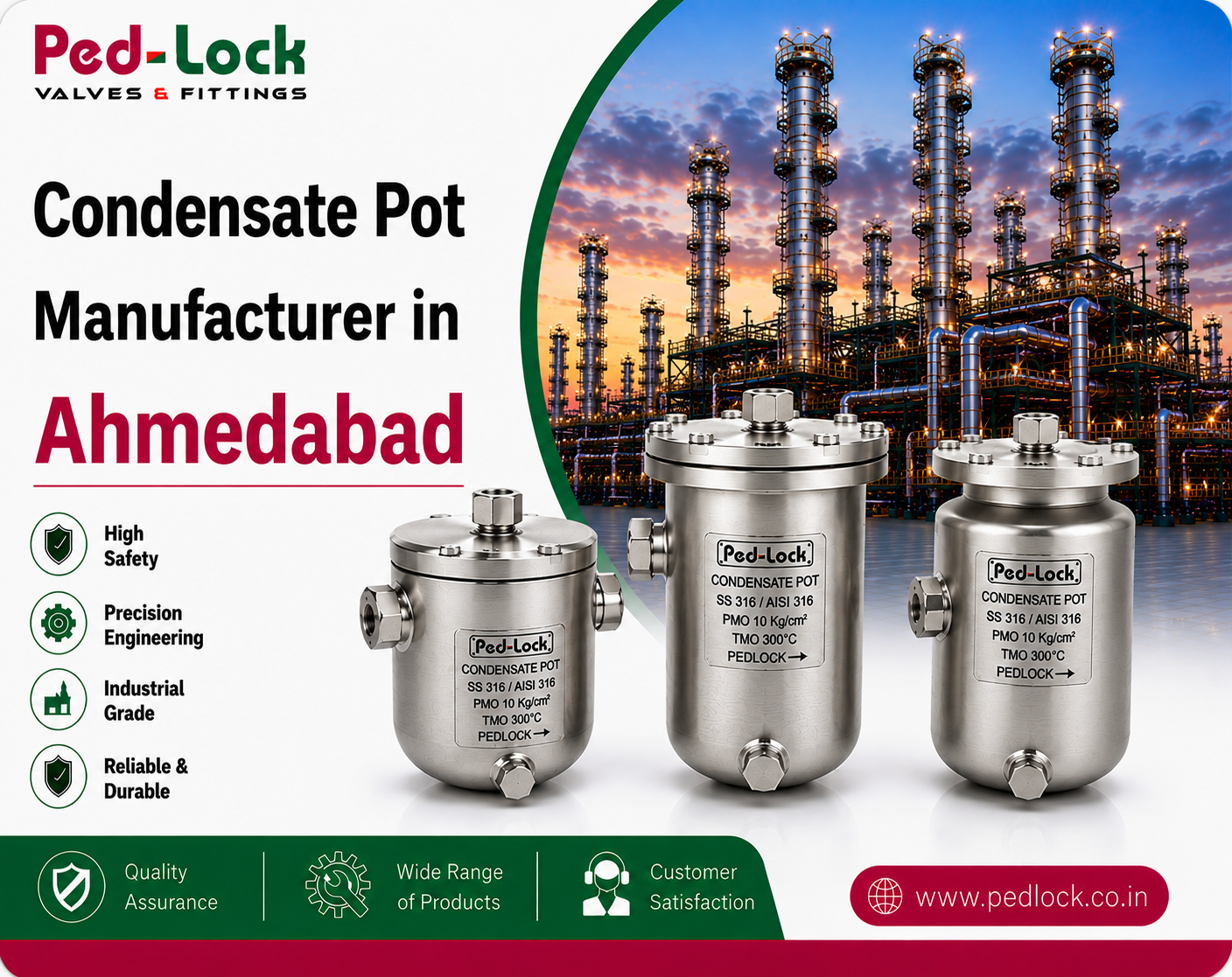 Condensate Pot Manufacturer in Ahmedabad