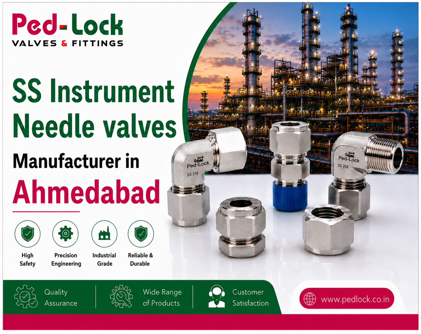 SS Instrument Needle Valves Manufacturer In Ahmedabad