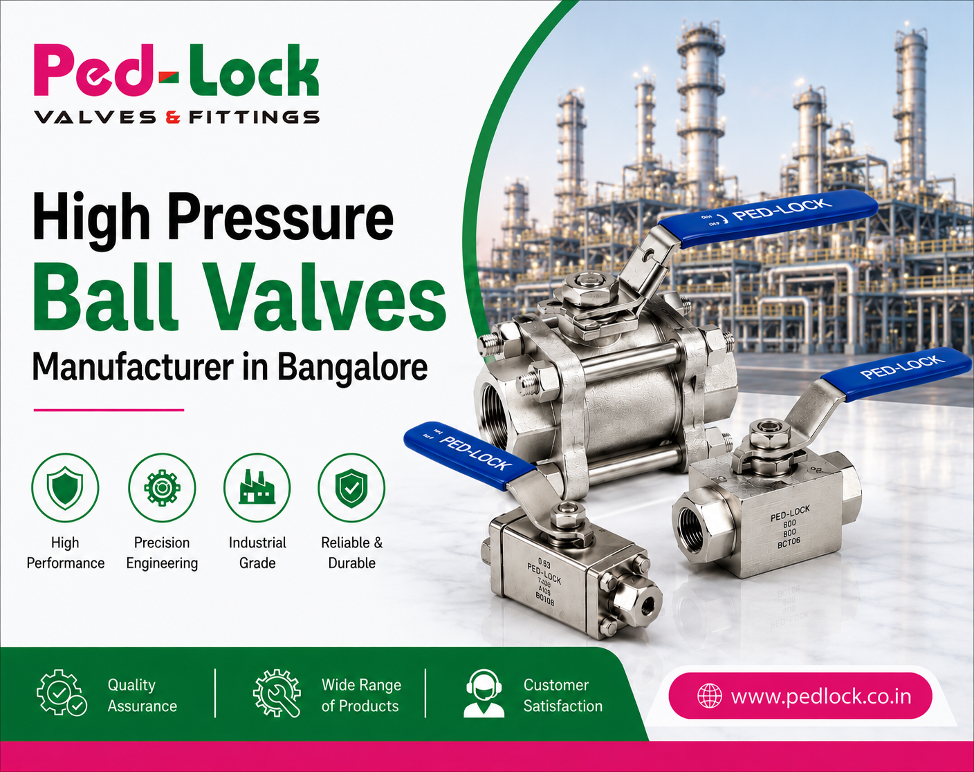 High Pressure Ball Valves Manufacturer in Bangalore