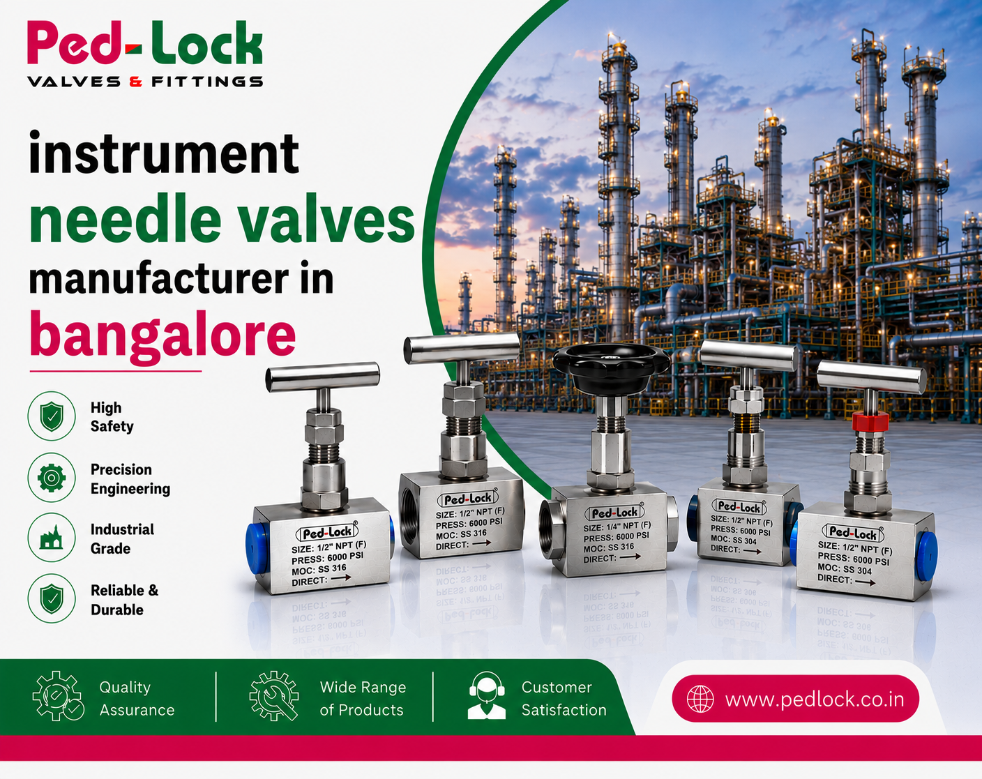 Instrument Needle Valves Manufacturer In Bangalore