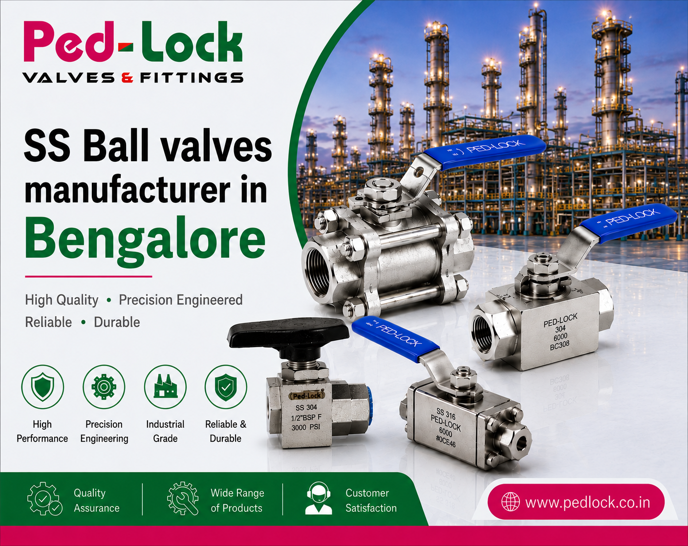 SS Ball Valves Manufacturer In Bengalore