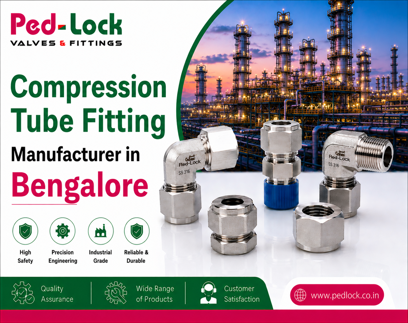 Compression Tube Fitting Manufacturer in Bengalore