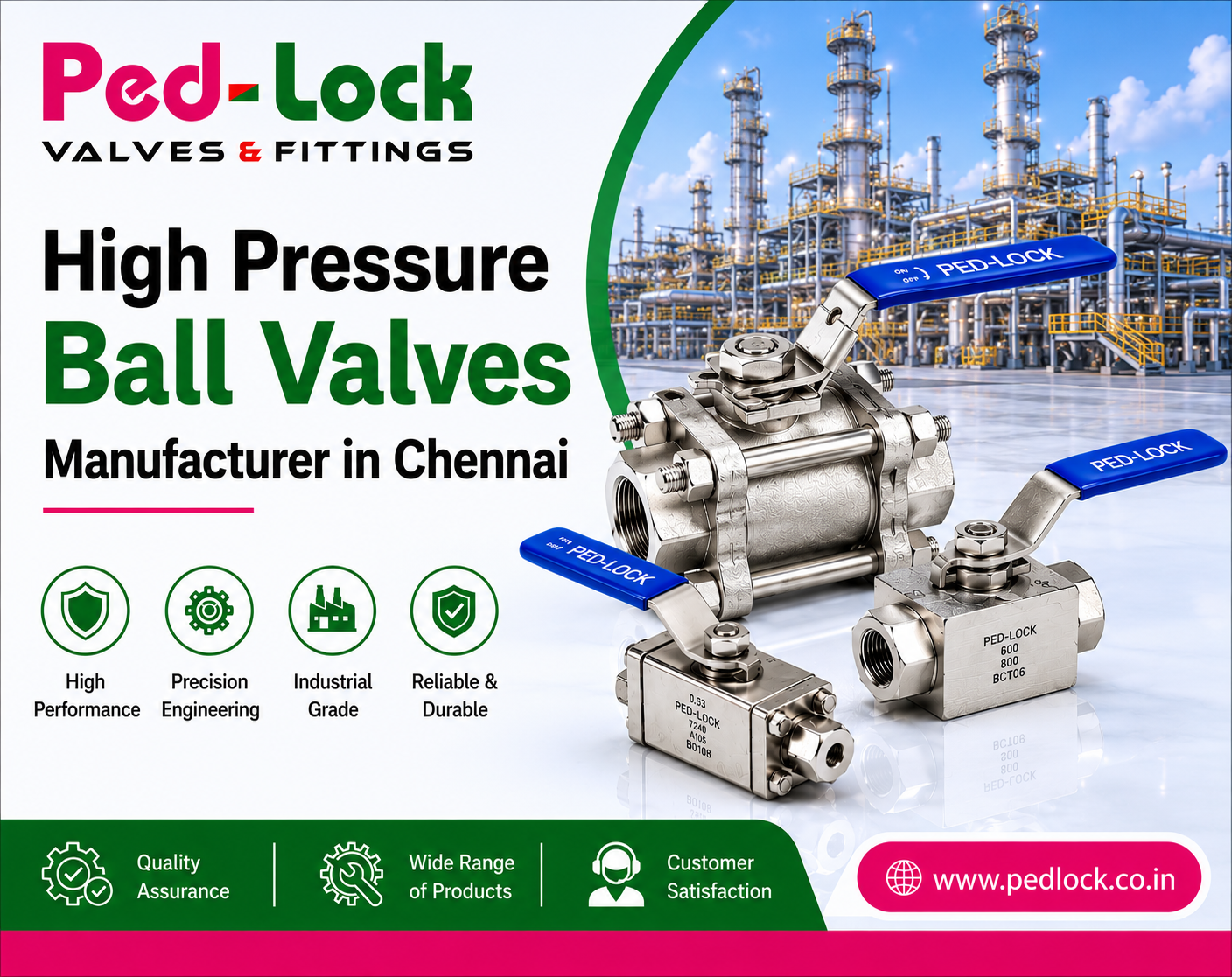 High Pressure Ball Valves Manufacturer in Chennai