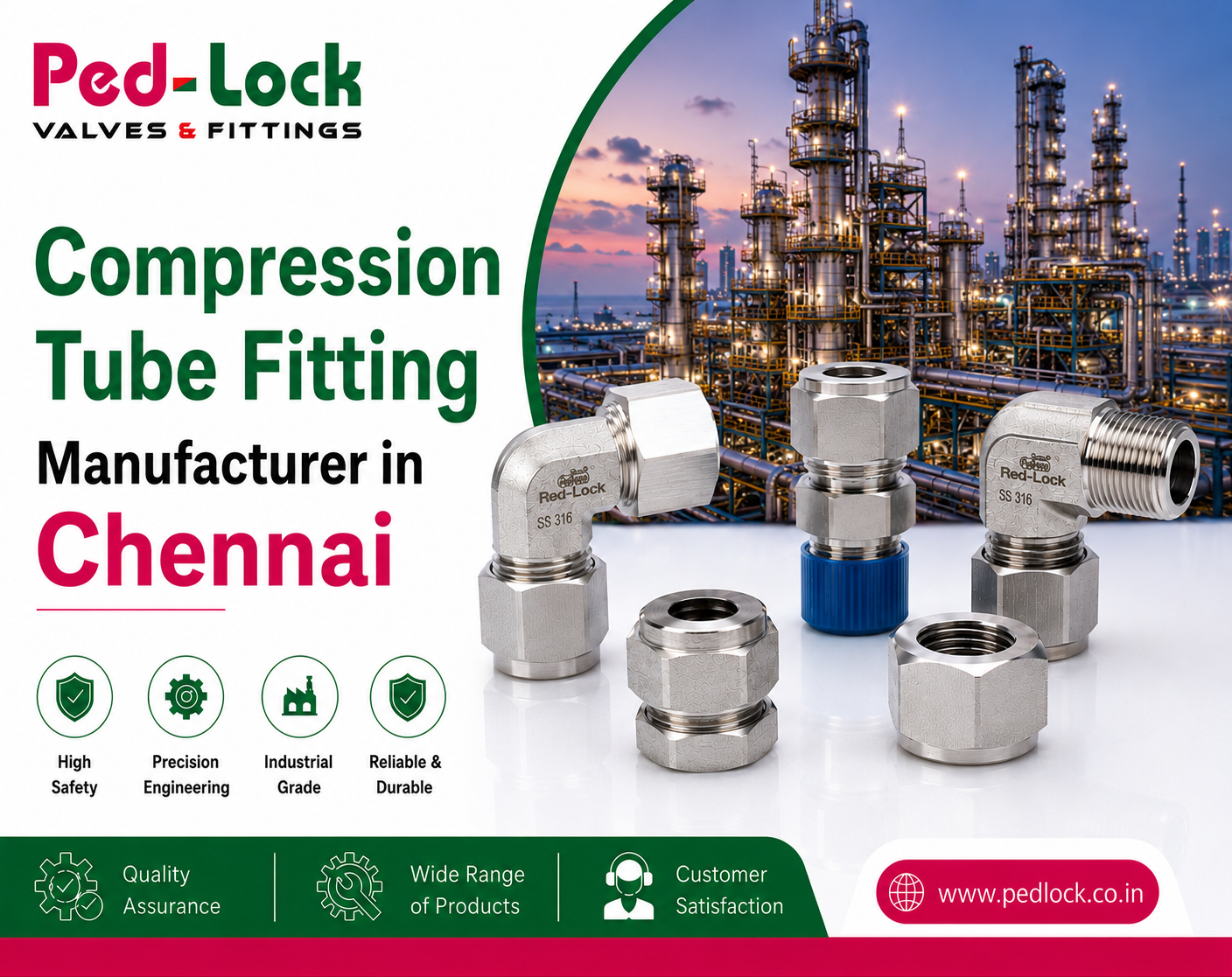 Compression Tube Fitting Manufacturer In Chennai