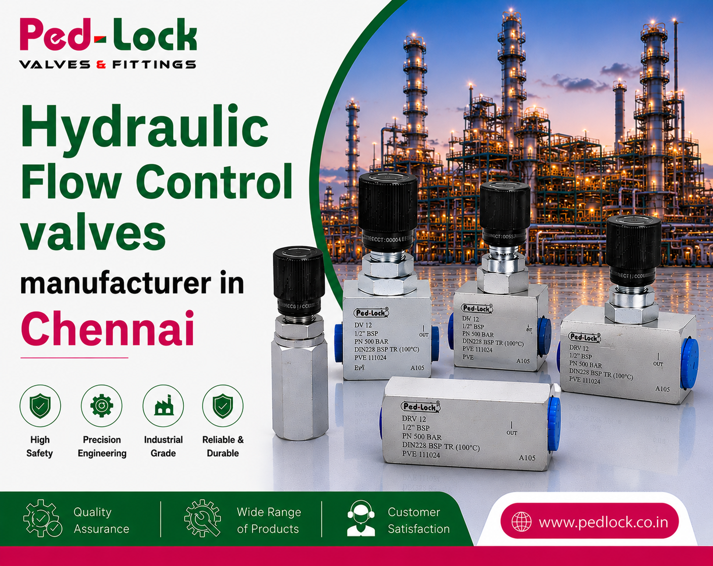 Hydraulic Flow Control Valves Manufacturer In Chennai
