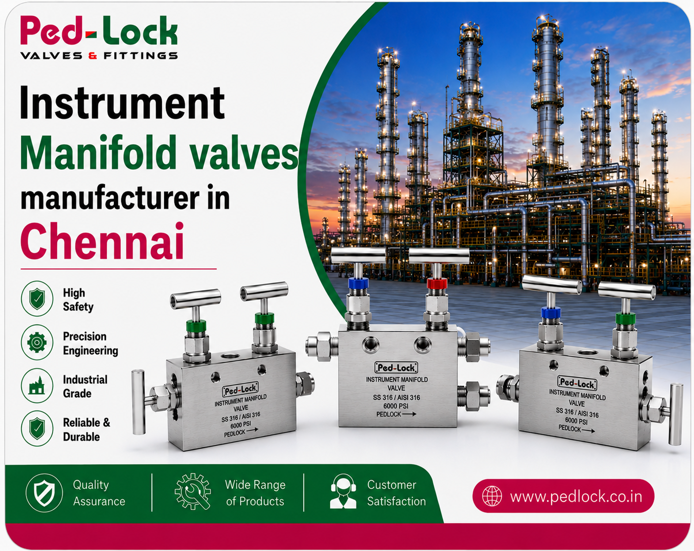 Instrument Manifold Valves Manufacturer In Chennai