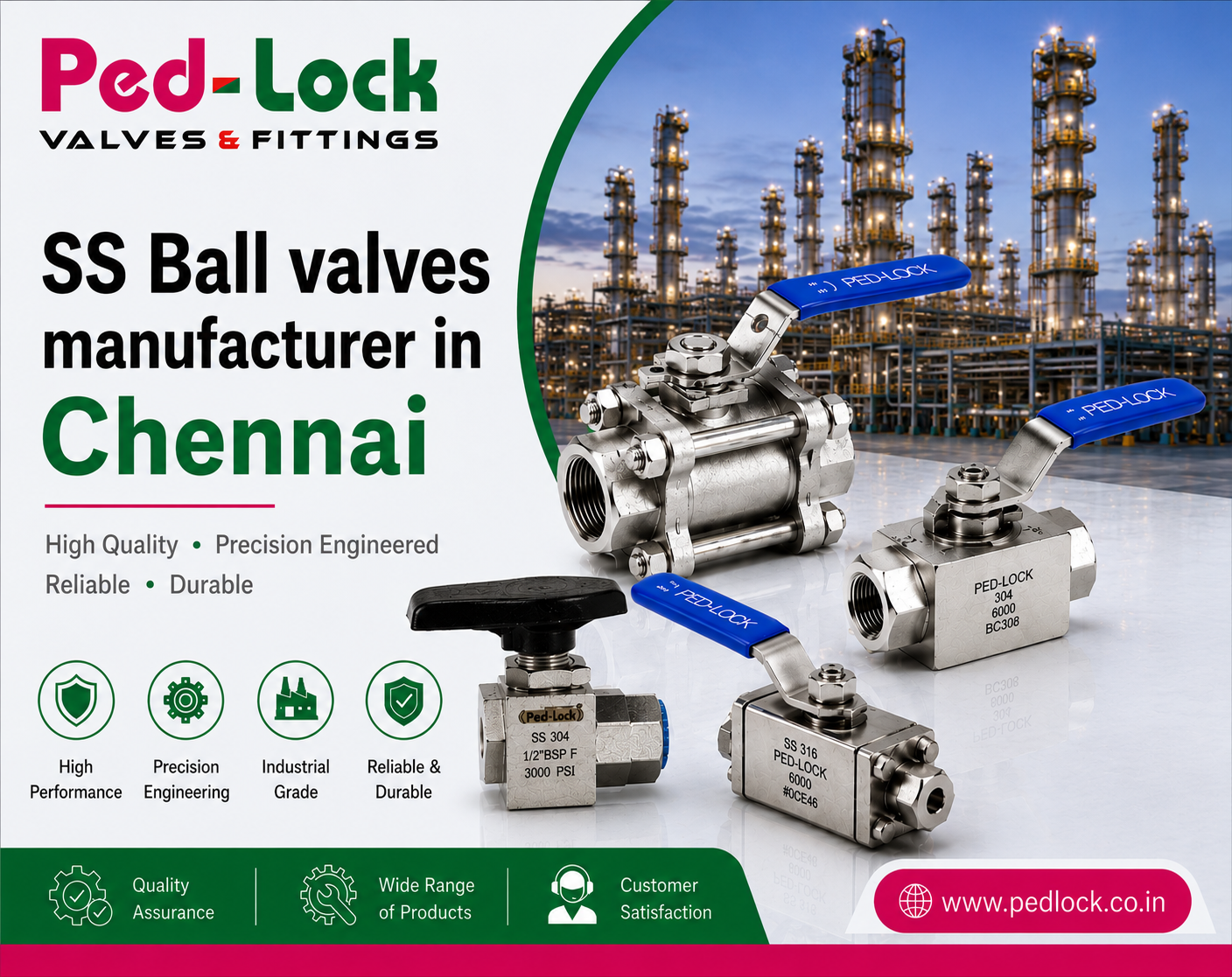 SS Ball Valves manufacturer In Chennai