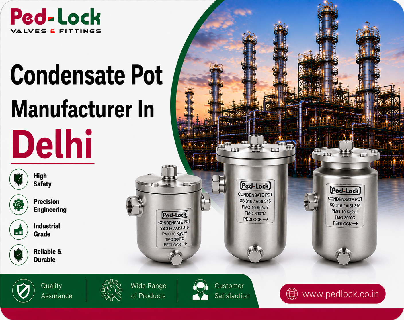 Condensate Pot Manufacturer In Delhi