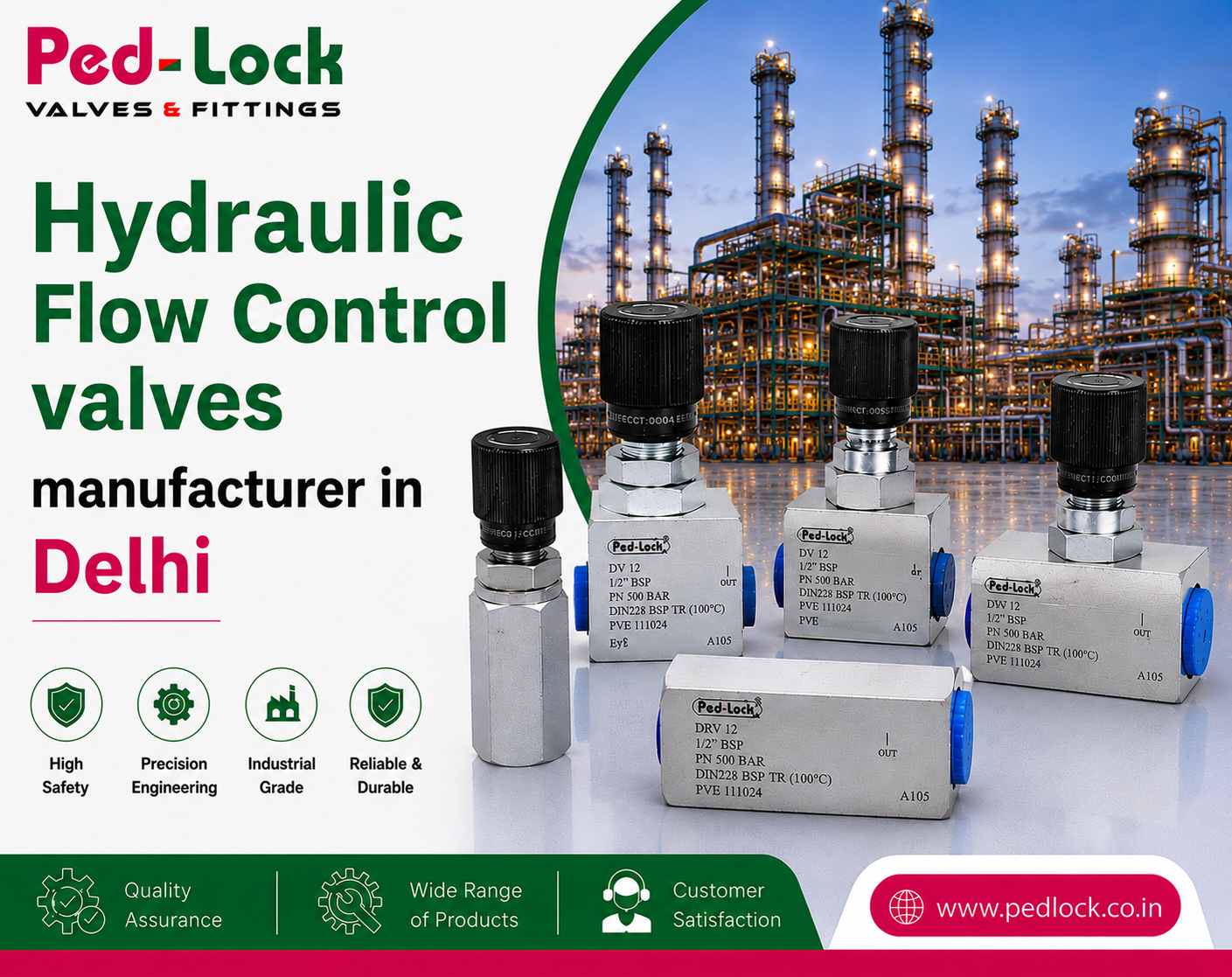 Hydraulic Flow Control Valves Manufacturer In Delhi