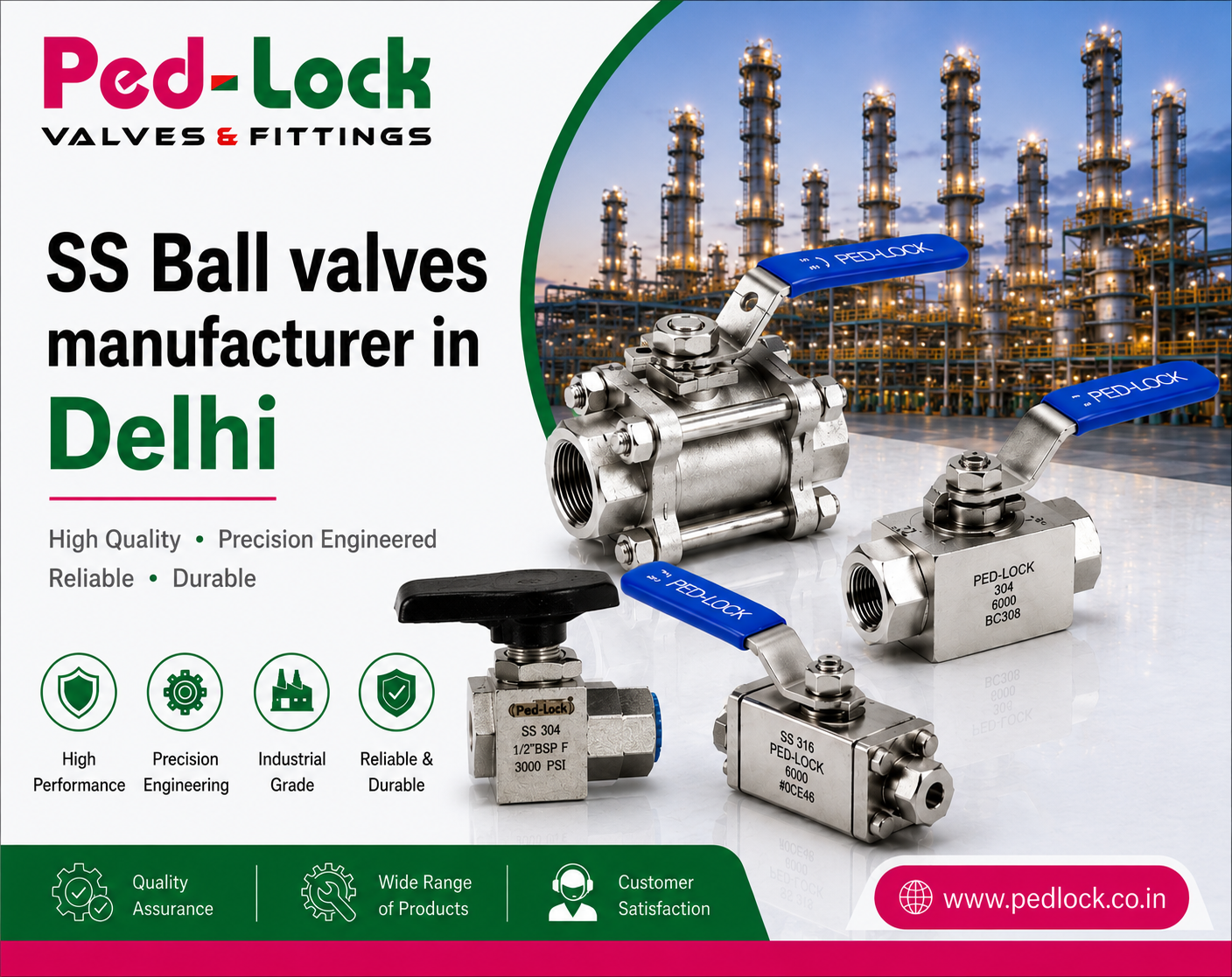SS Ball Valves Manufacturer In Delhi