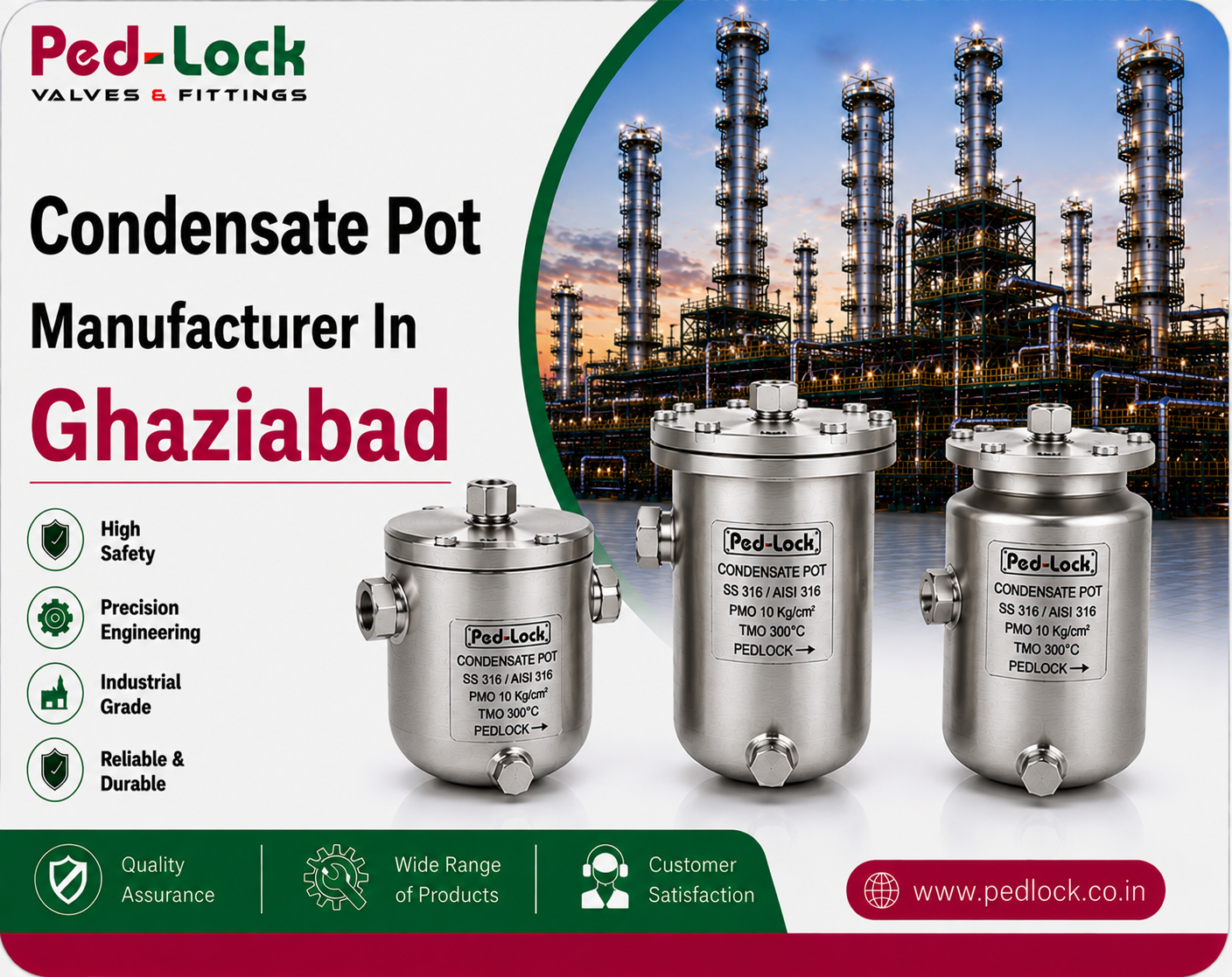 Condensate Pot Manufacturer In Ghaziabad