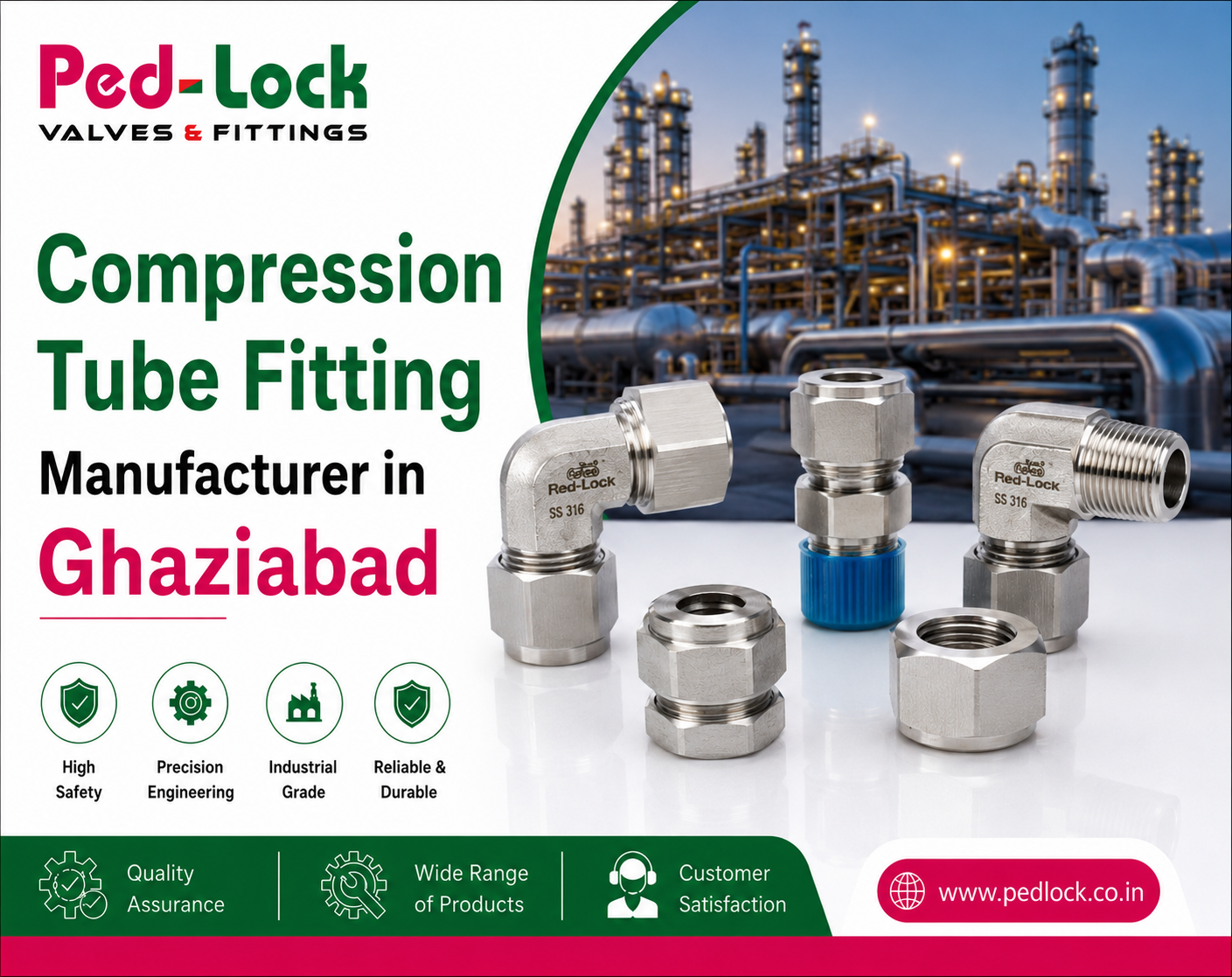 Compression Tube Fitting Manufacturer in Ghaziabad