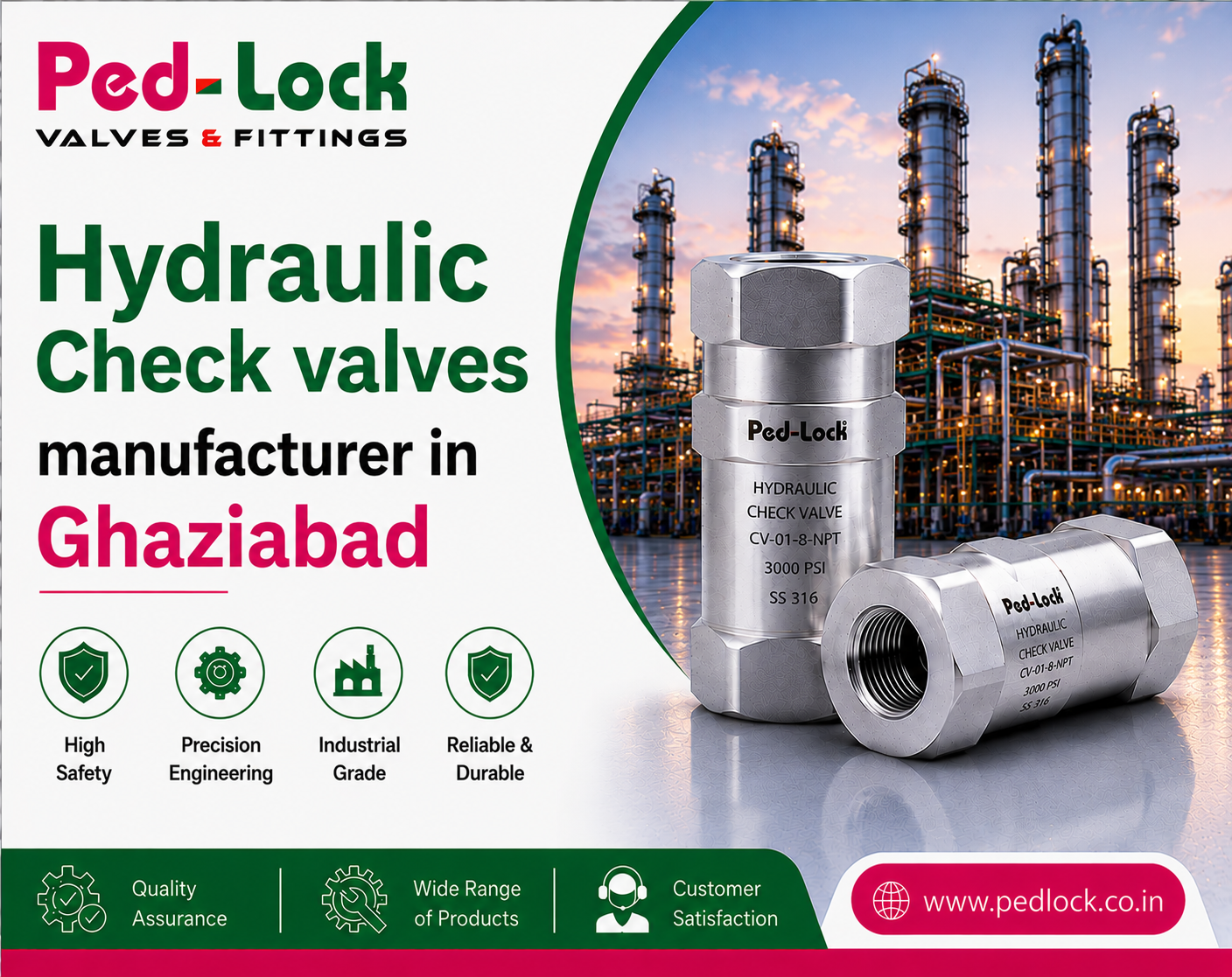  Hydraulic Check Valves Manufacturer In Ghaziabad