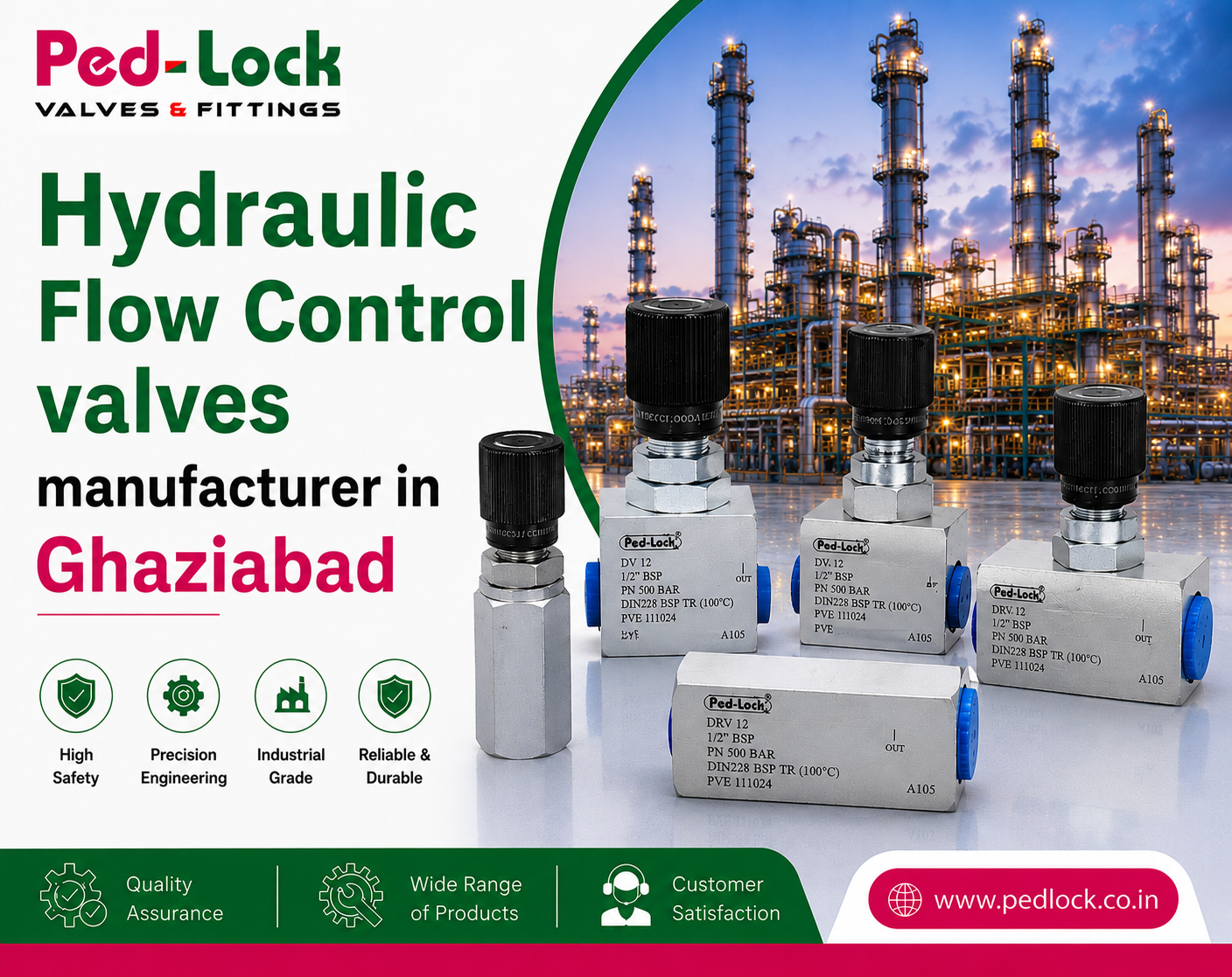 Hydraulic Flow Control Valves Manufacturer In Ghaziabad