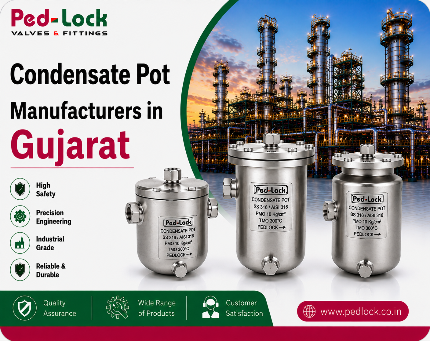 Condensate Pot Manufacturers In Gujarat