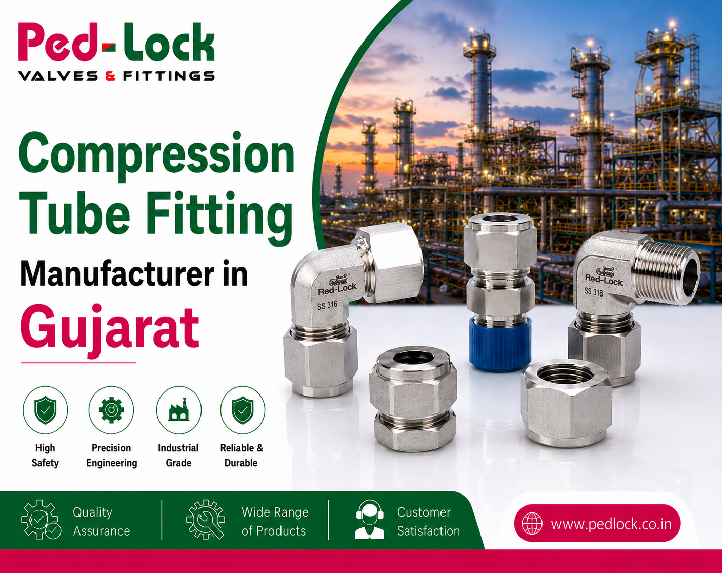 Compression Tube Fitting Manufacturer in Gujarat