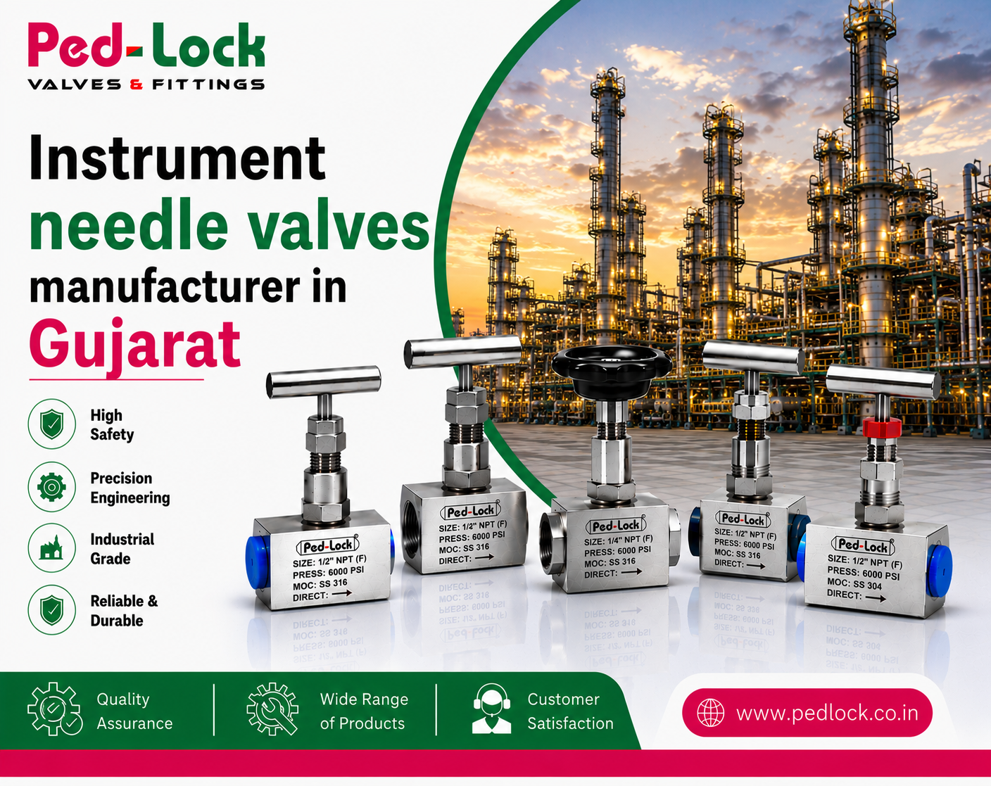 Instrument needle valves manufacturer in Gujarat