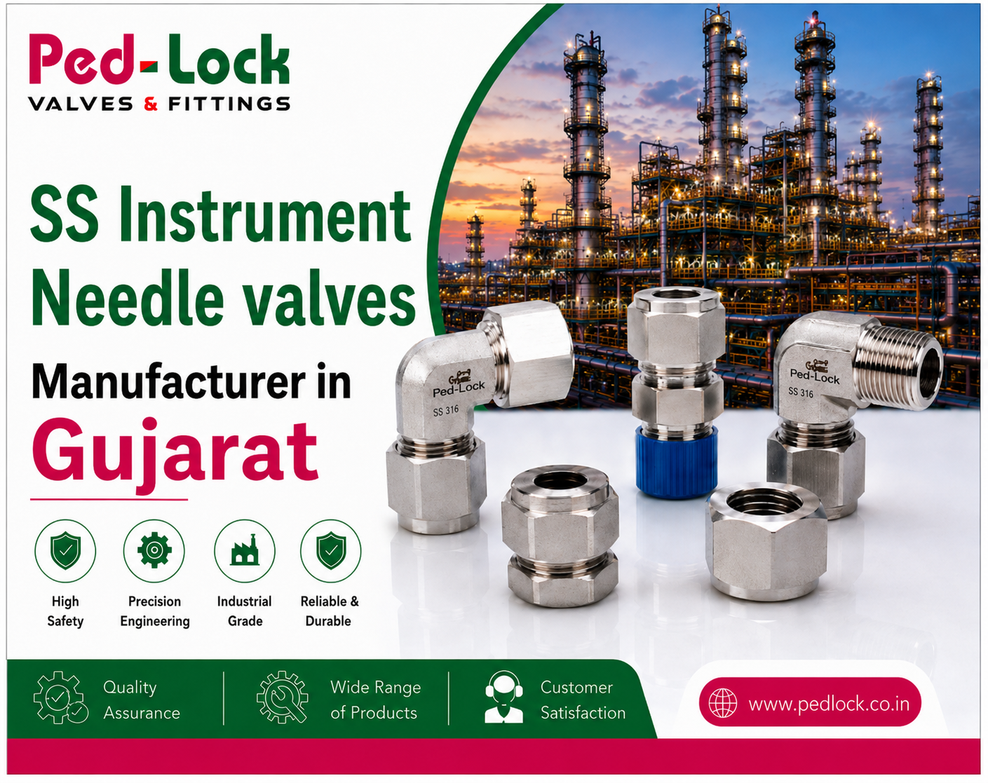 SS Instrument Needle valves manufacturer in Gujarat