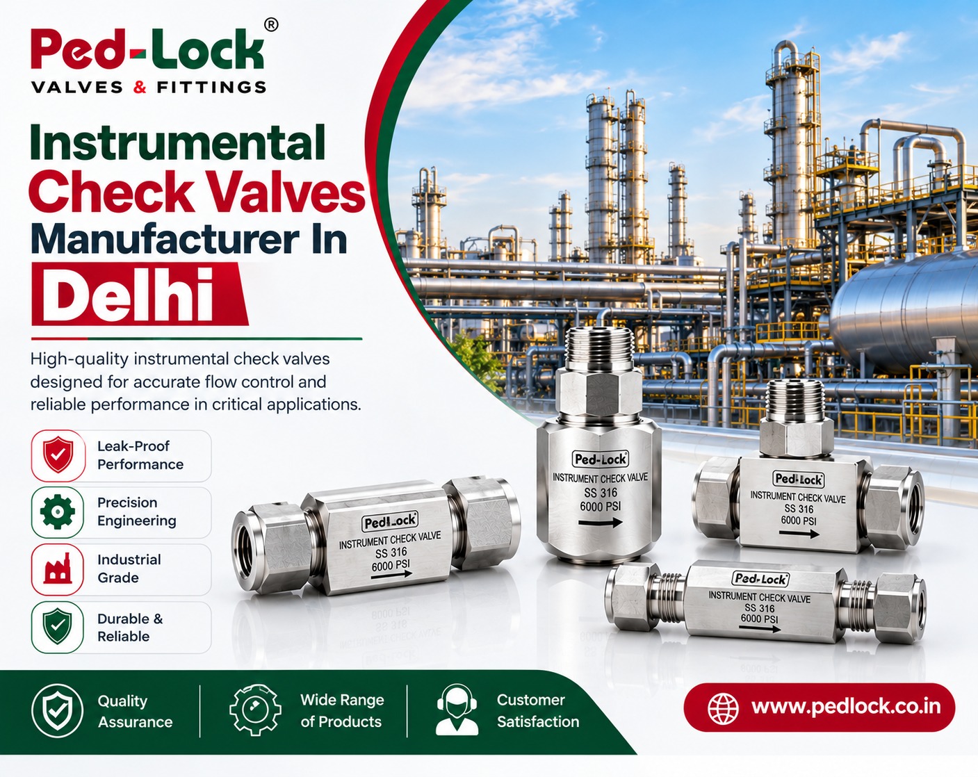  Instrumental Check valves manufacturer in Delhi 