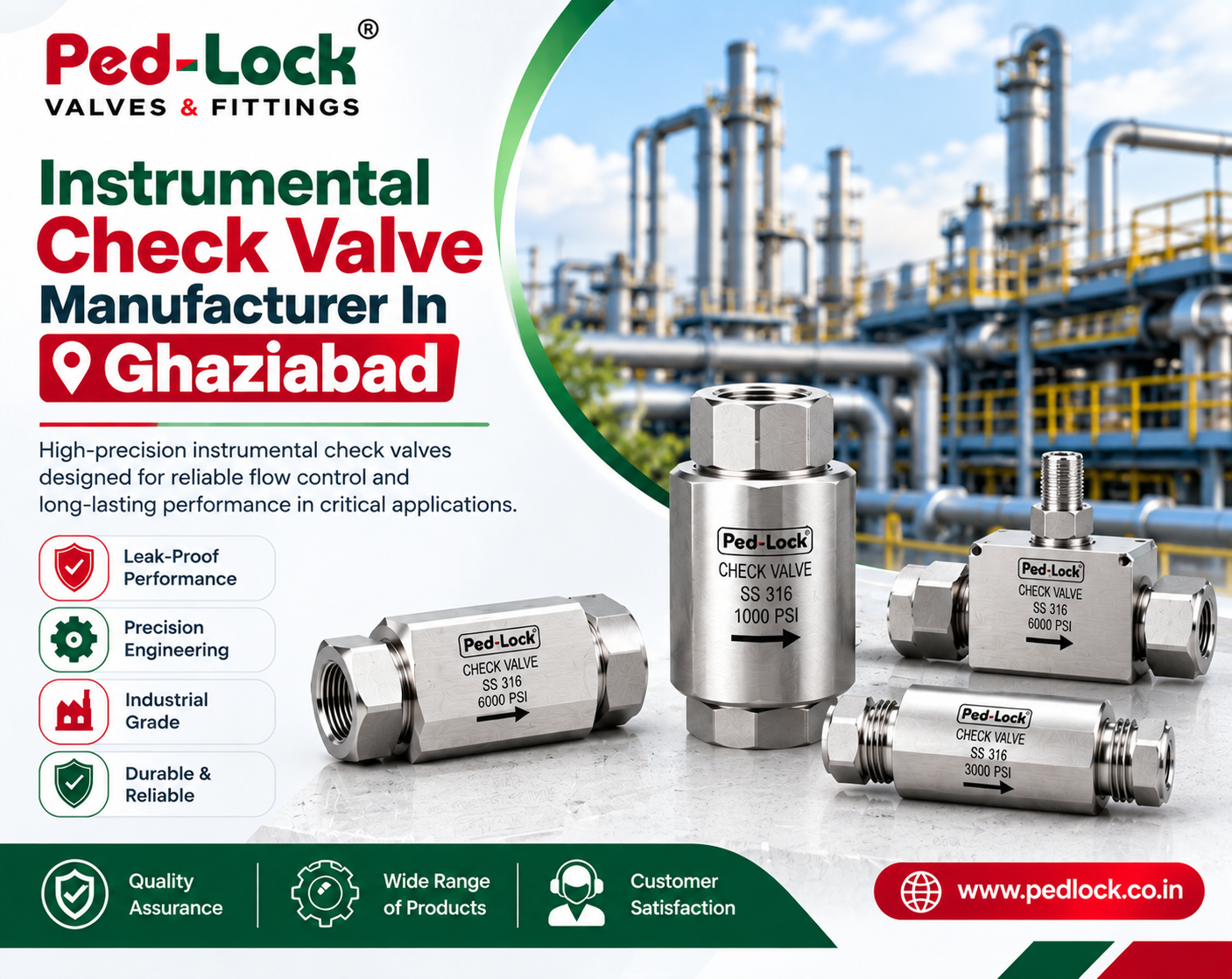  Instrumental Check valves manufacturer in Delhi 