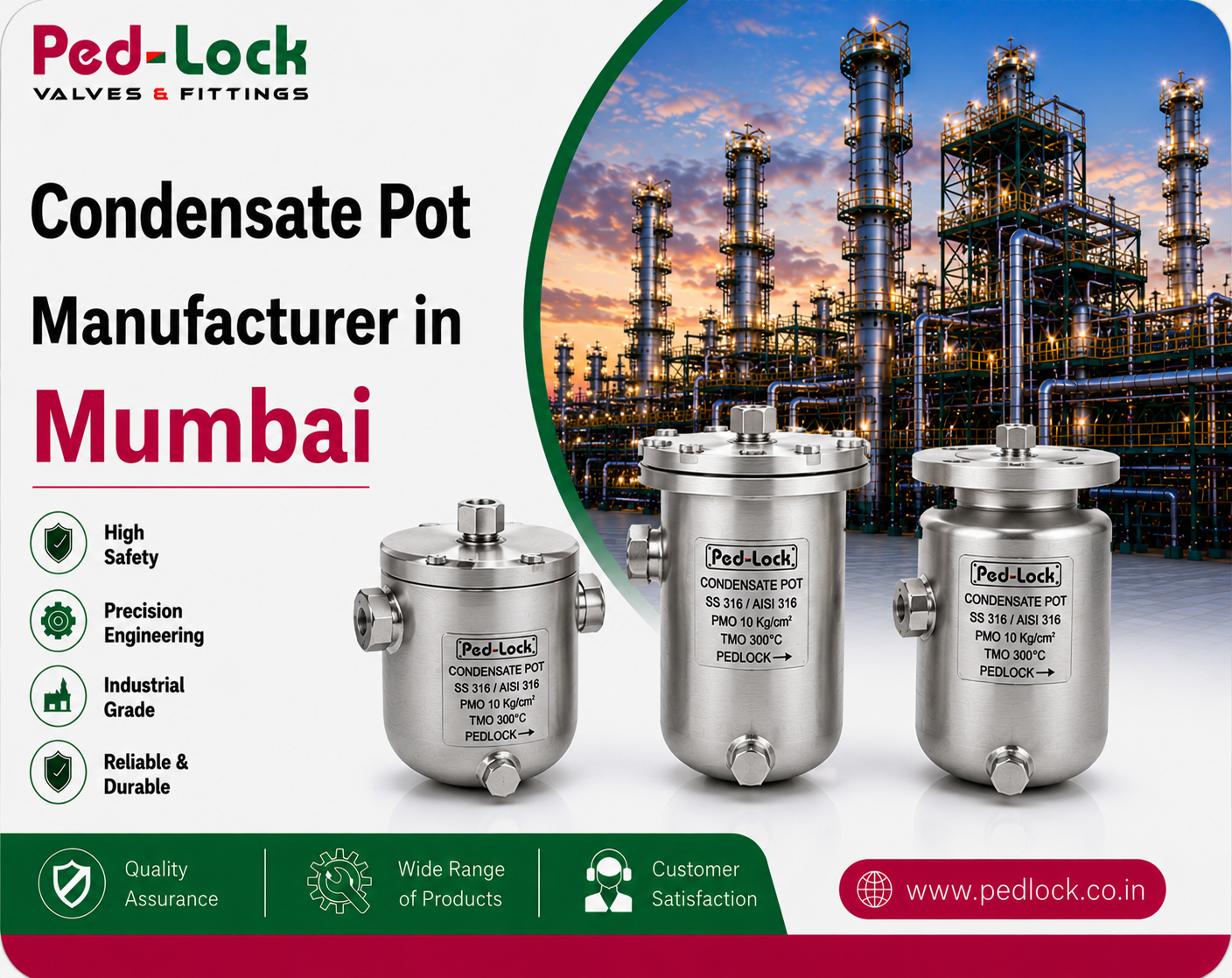 Condensate Pot Manufacturer in Mumbai