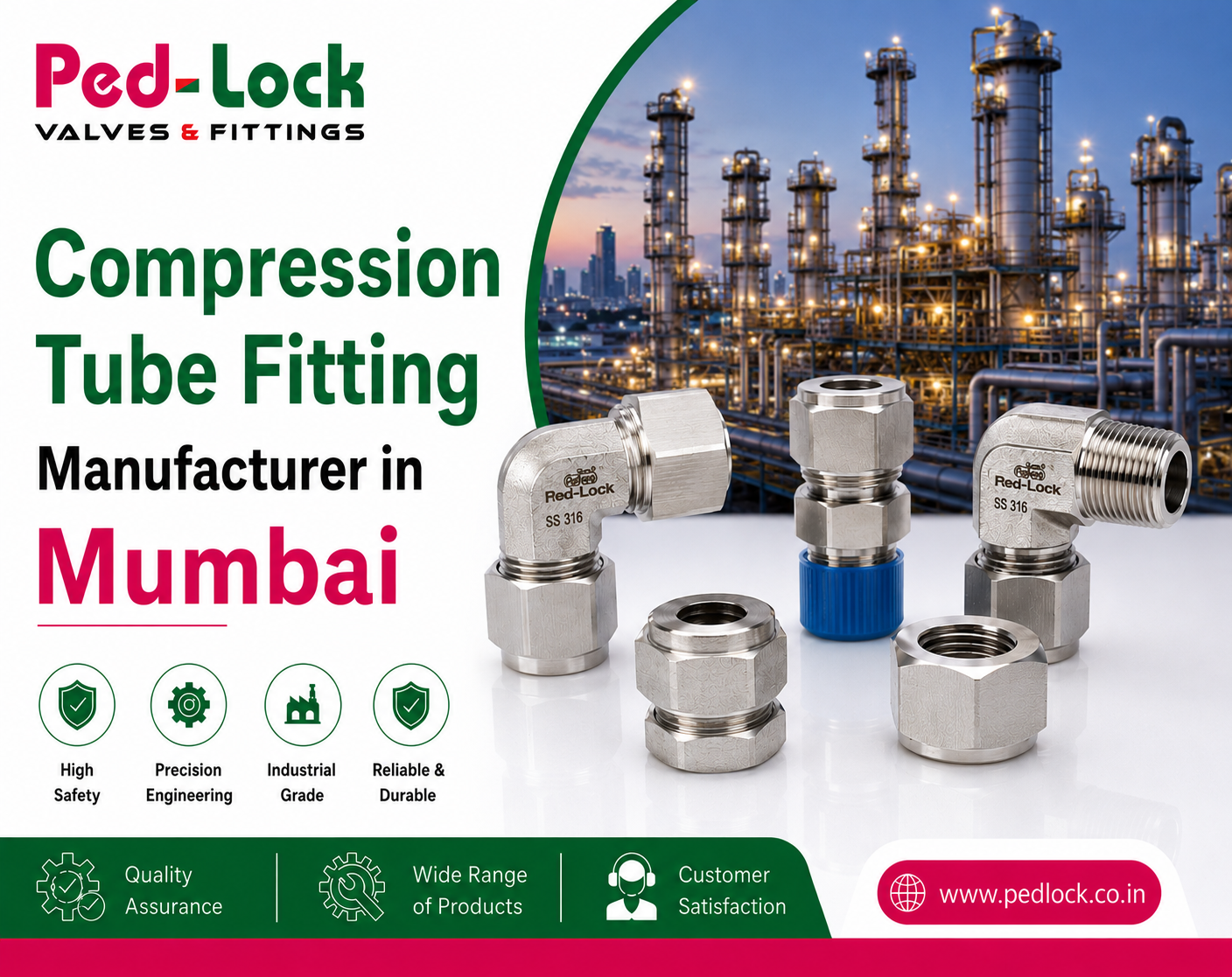 Compression Tube Fitting Manufacturer in Mumbai