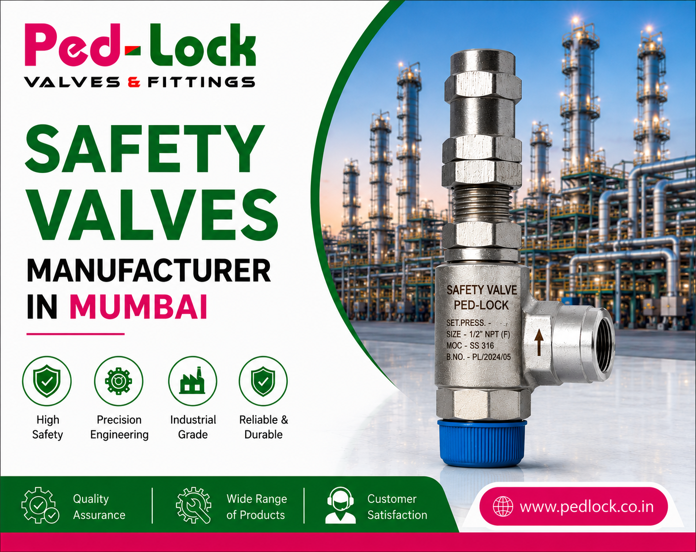 Safety valves manufacturer in Mumbai