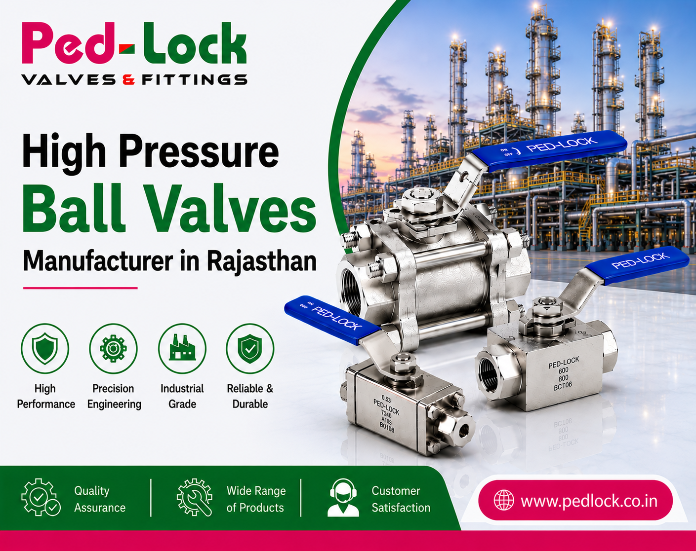 High Pressure Ball Valves Manufacturer in Rajasthan