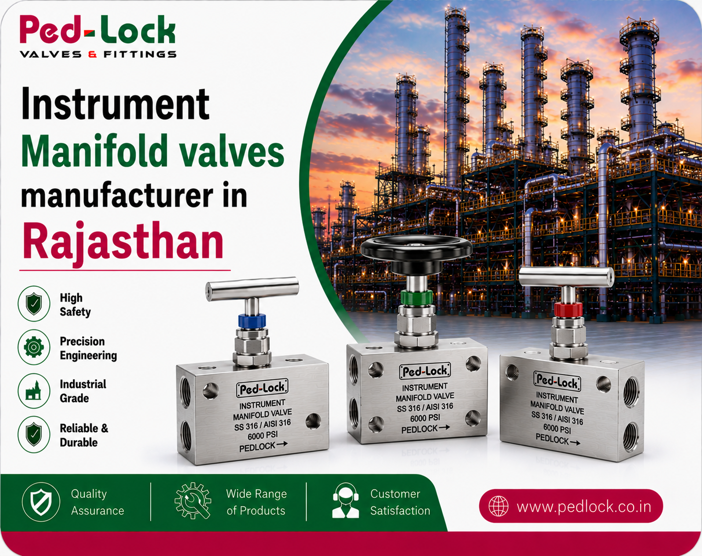 Instrument Manifold Valves Manufacturer In Rajasthan