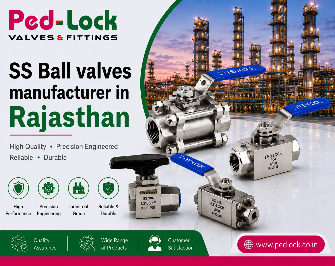 SS Ball Valves Manufacturer In Rajasthan