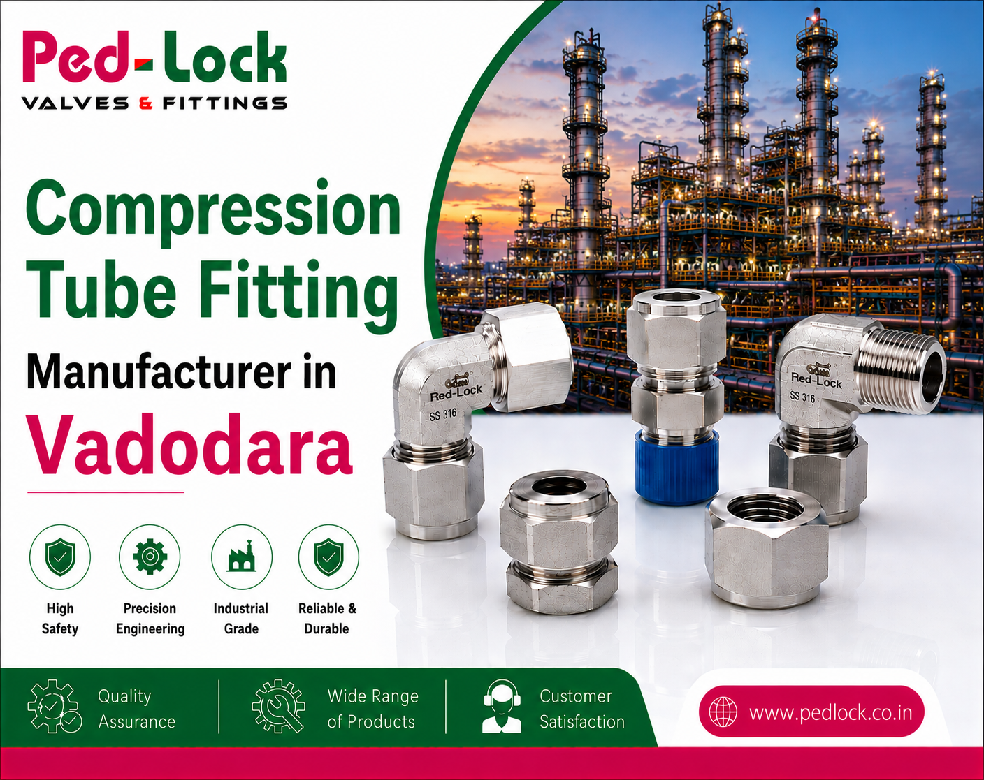 Compression Tube Fitting Manufacturer in Vadodara