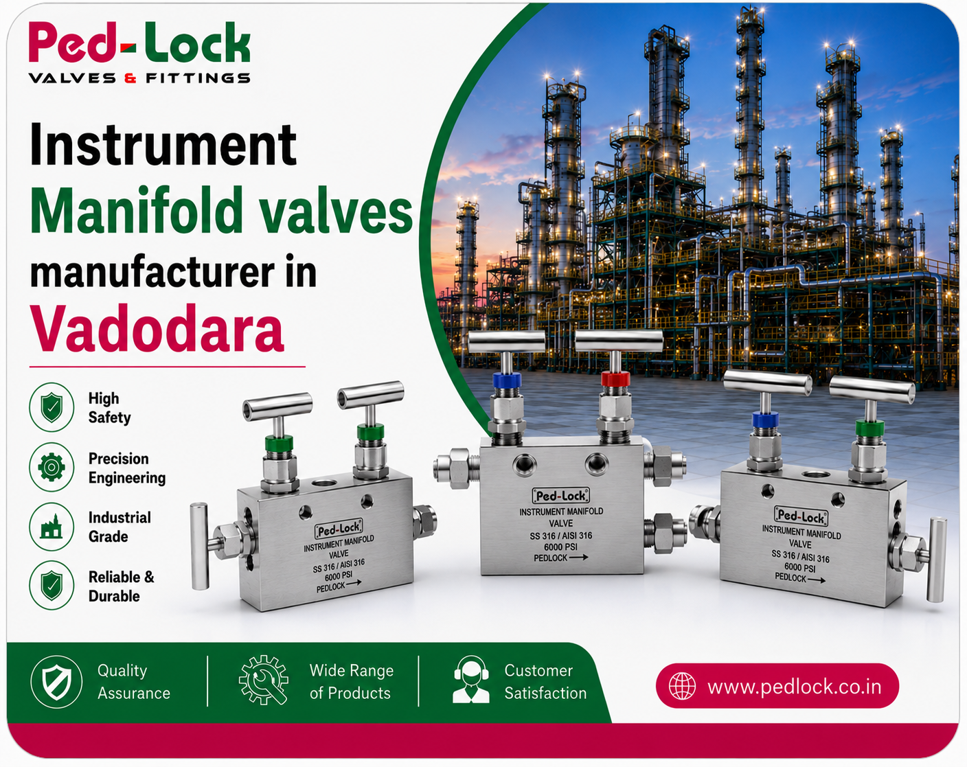 Instrument Manifold Valves Manufacturer In Vadodara