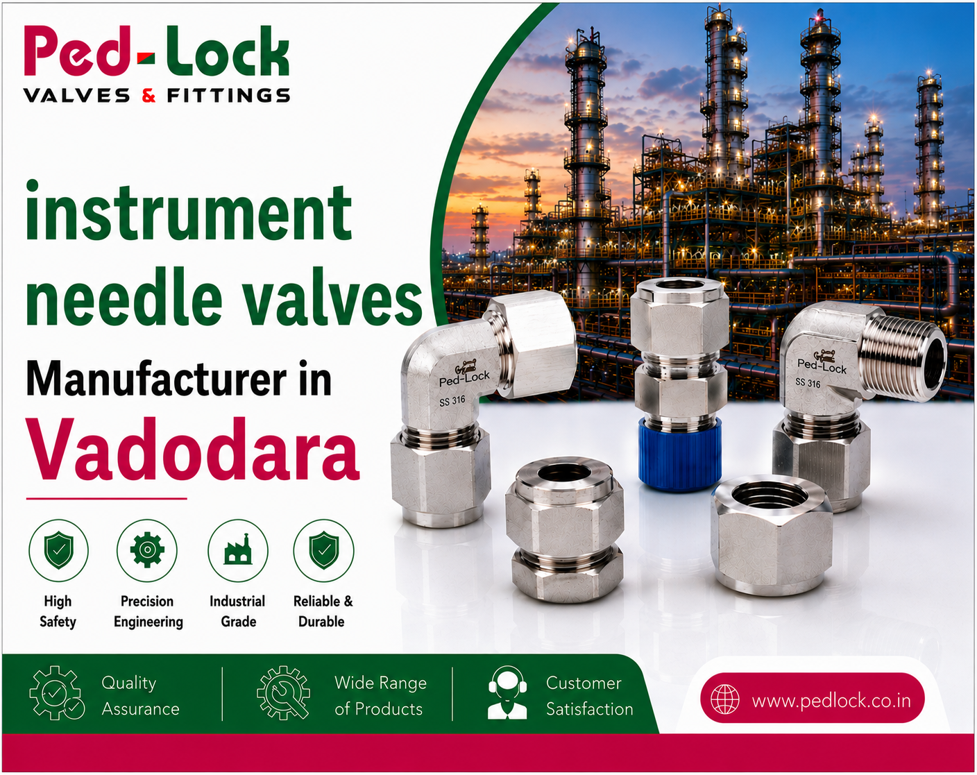 Instrument needle valves manufacturer in Vadodara